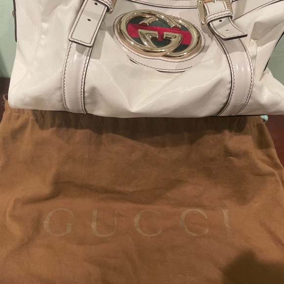 GUCCI
White Dialux Britt Boston Bag - Picture 5 of 16
